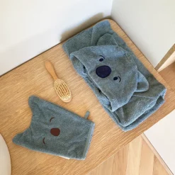 Agnes face cloth 2 pack - Cinder/Lead