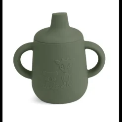 Aiko Silicone Cup With Sippy Lid VARIOUS COLOURS