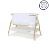 Alfie Bedside Bassinet - White/Natural