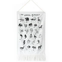 Animal Alphabet Printed Tapestry