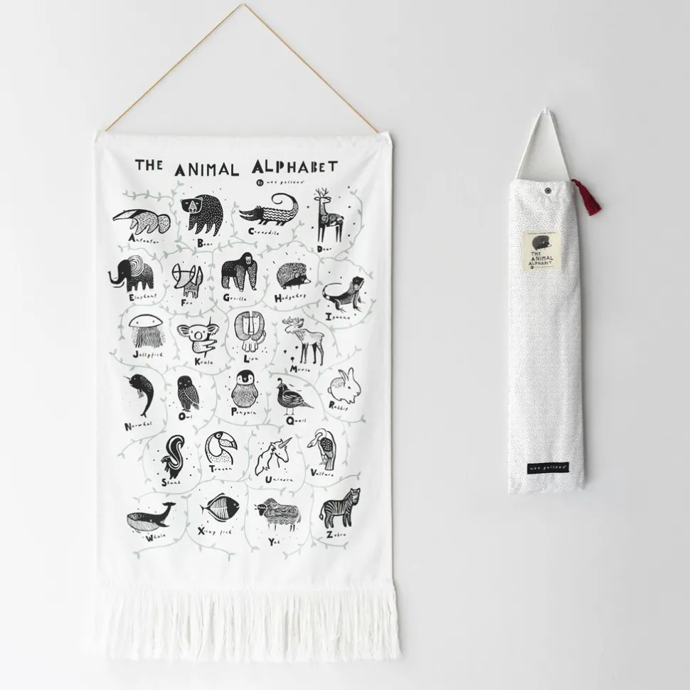 Animal Alphabet Printed Tapestry