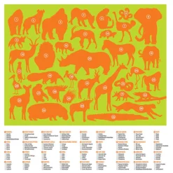 36 Animal Puzzle 100 pc - Wild Animals