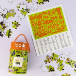 36 Animal Puzzle 100 pc - Wild Animals