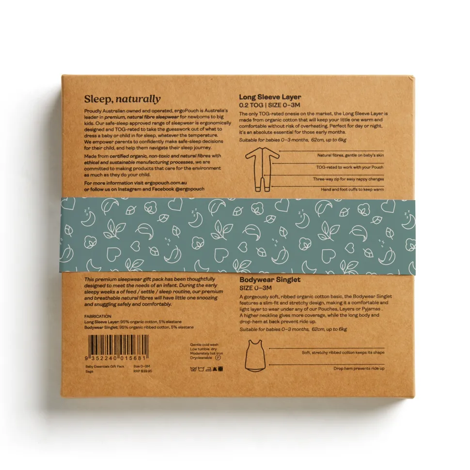Baby Essentials Gift Pack - Sage