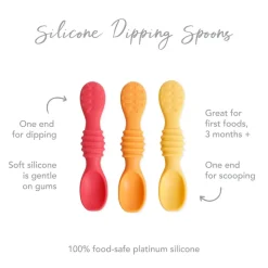 Bumkins Silicone Dipping Spoon 3pk VARIOUS COLOURS