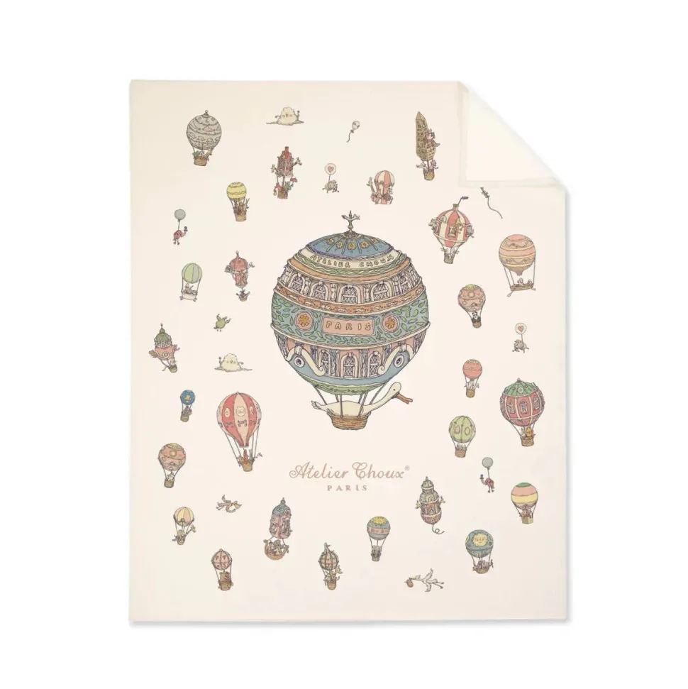 Cashmere Blanket - Hot Air Balloon