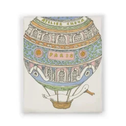 Cashmere Blanket - Hot Air Balloon