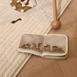 Chris Bath Book - Cream Carnival Train