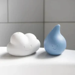Cloud and Droplet Bath Toys - Cloudy Blue