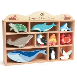 Coastal Animals Display Shelf Set