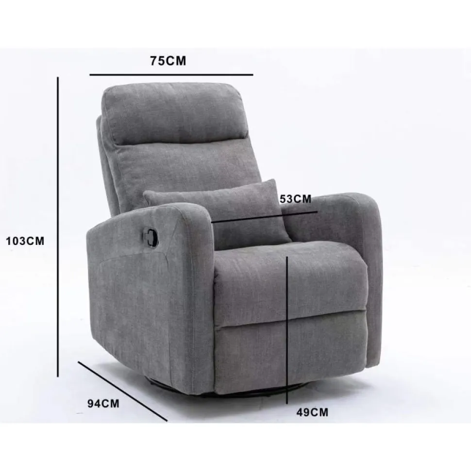 COCOON Plush Recliner Glider Chair