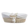Corn Husk Moses Basket with Insert