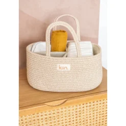 Cotton Rope Nappy Caddy Organiser