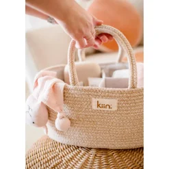 Cotton Rope Nappy Caddy Organiser
