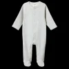 Cotton Stretch and Grow - Grey Marl Stripe