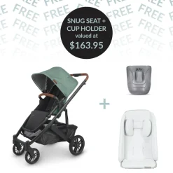CRUZ V2 + FREE SNUG SEAT + CUP HOLDER - Gwen (Green Melange)