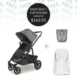 CRUZ V2 + FREE SNUG SEAT + CUP HOLDER - Greyson (Charcoal Melange)