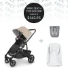 CRUZ V2 + FREE SNUG SEAT + CUP HOLDER - Liam (Oat Melange/carbon/chestnut leather) PRE ORDER APRIL