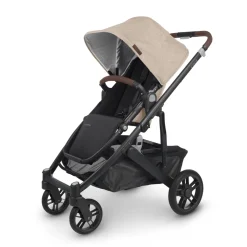 CRUZ V2 + FREE SNUG SEAT + CUP HOLDER - Liam (Oat Melange/carbon/chestnut leather) PRE ORDER APRIL