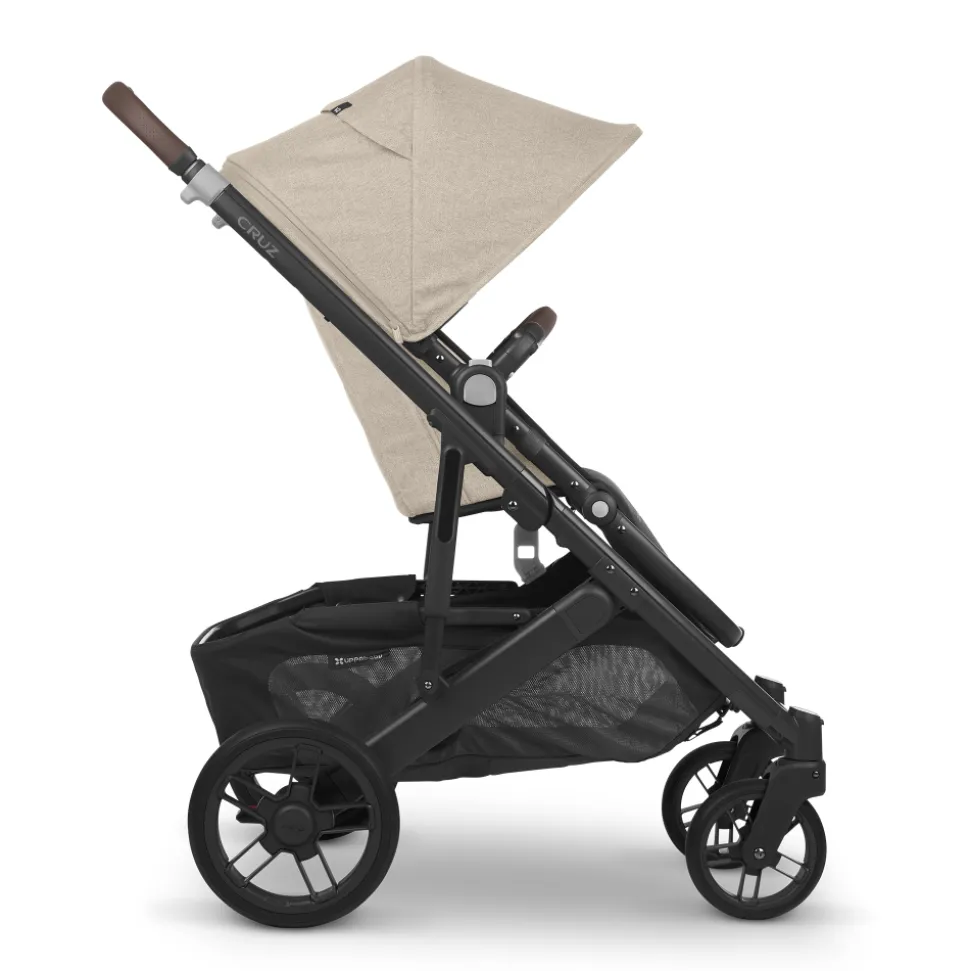 CRUZ V2 + FREE SNUG SEAT + CUP HOLDER - Liam (Oat Melange/carbon/chestnut leather) PRE ORDER APRIL