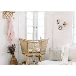 Diamond Knit Baby Blanket - Blush Pink