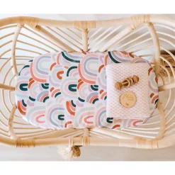 Diamond Knit Baby Blanket - Blush Pink