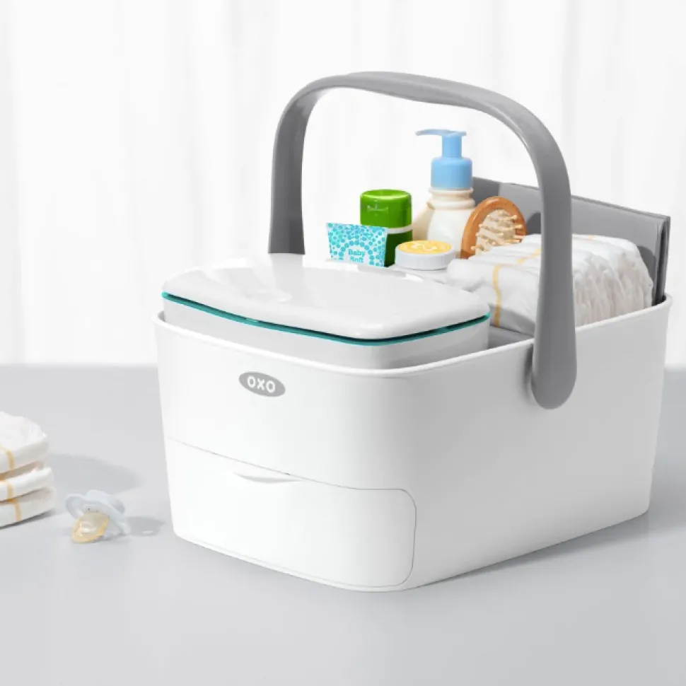 Diaper Caddy with Changing Mat