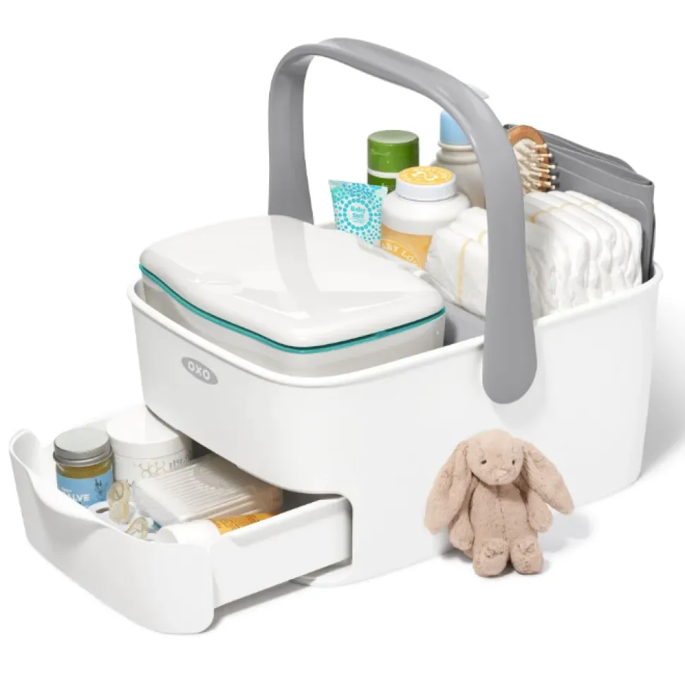 Diaper Caddy with Changing Mat