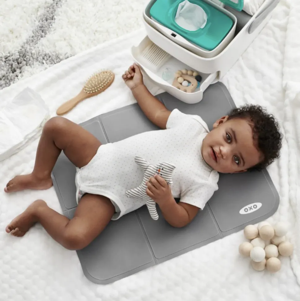 Diaper Caddy with Changing Mat