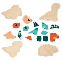 Dino Progressive Wood Puzzle