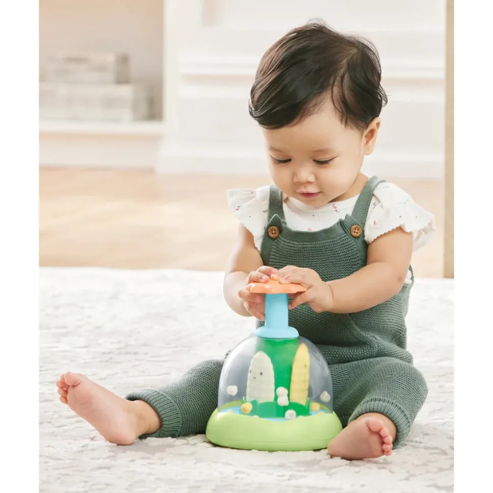 Farmstand Push & Spin Baby Toy