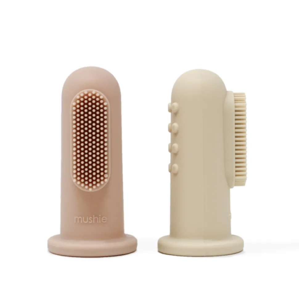 Finger Toothbrush - Blush/Shifting Sand