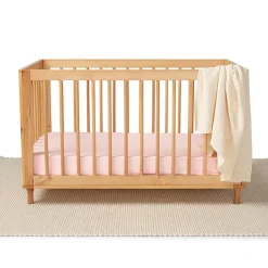 Fitted Cot Sheet - Baby Pink