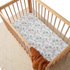 Fitted Cot Sheet - Eucalypt