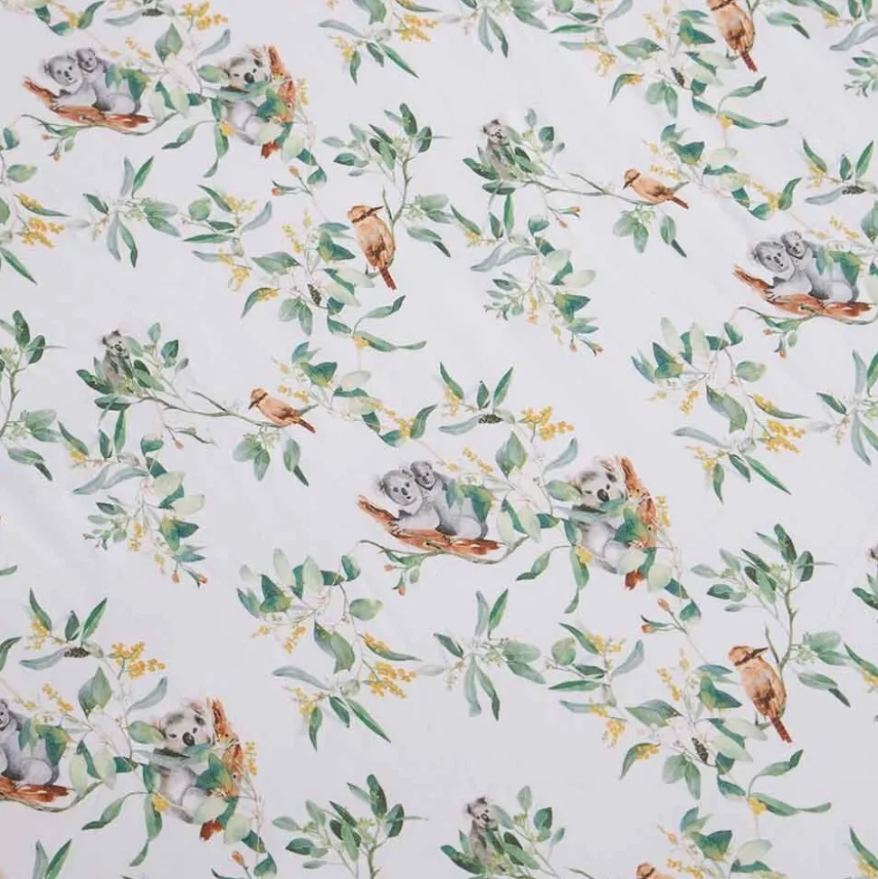 Fitted Cot Sheet - Eucalypt