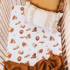 Fitted Cot Sheet - Lion