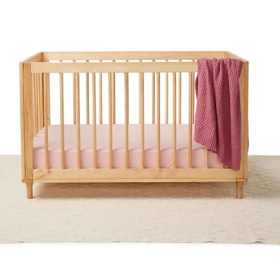 Fitted Cot Sheet - Lullaby Pink
