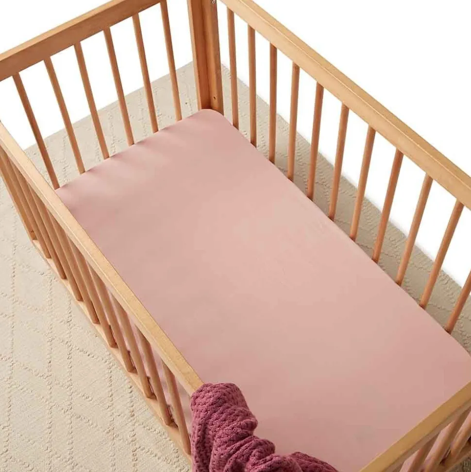 Fitted Cot Sheet - Lullaby Pink