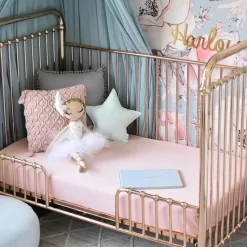 Fitted Cot Sheet - Lullaby Pink