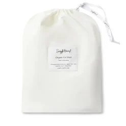 Fitted Cot Sheet - Milk