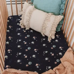 Fitted Cot Sheet - Milky Way