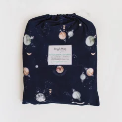 Fitted Cot Sheet - Milky Way