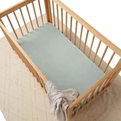 Fitted Cot Sheet - Sage