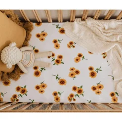 Fitted Cot Sheet - Sunflower