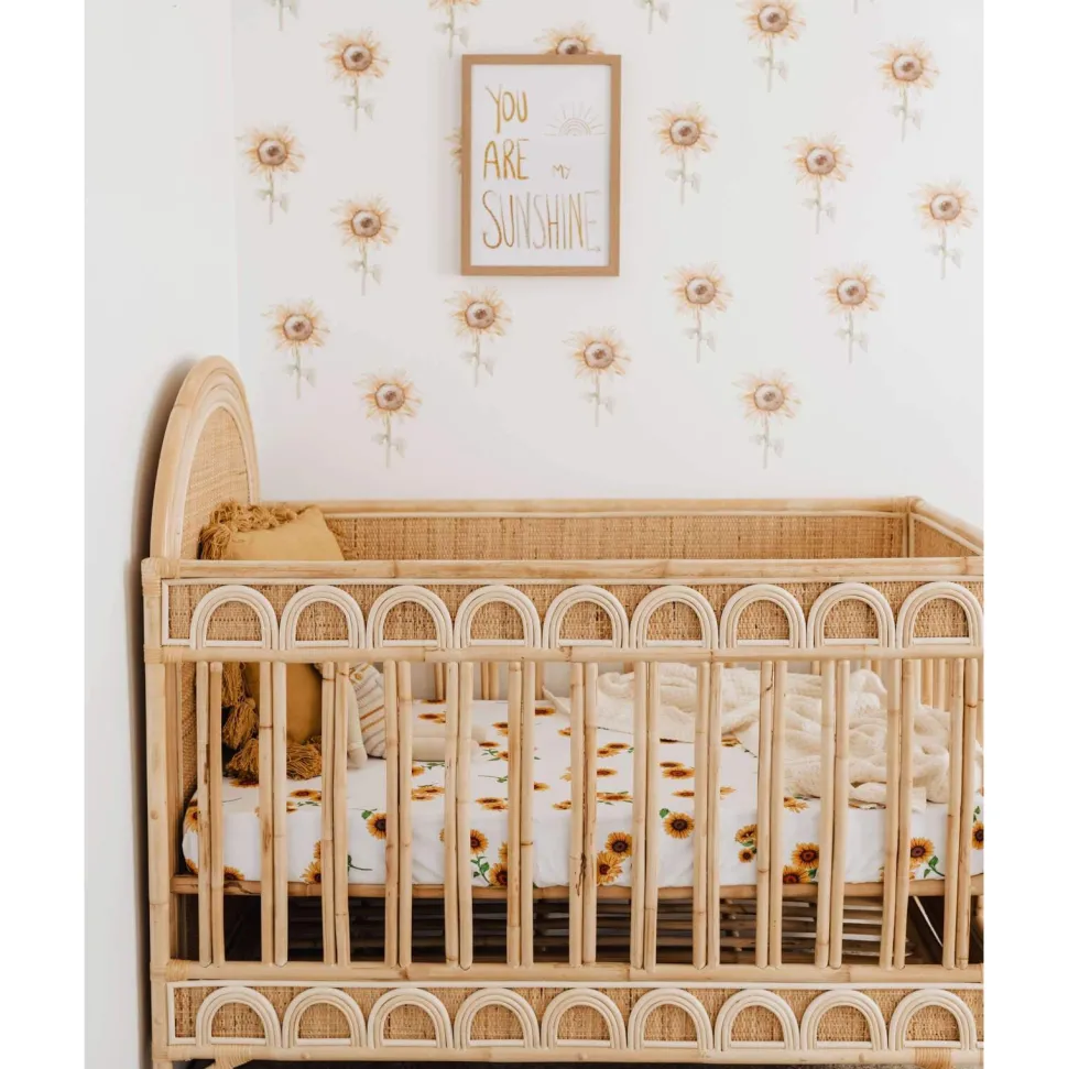 Fitted Cot Sheet - Sunflower