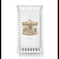 Fitted Sheet Satin - Carousel Pink