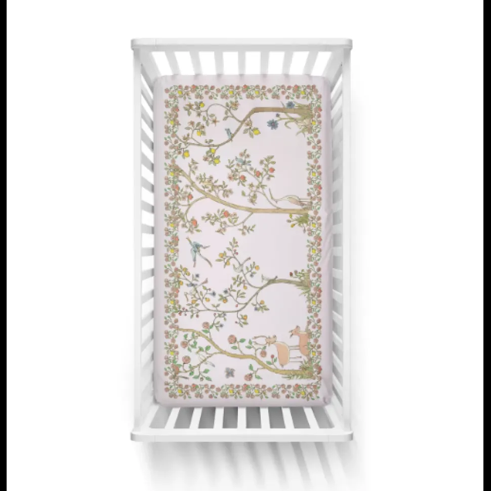 Fitted Sheet Satin - In Bloom Pink