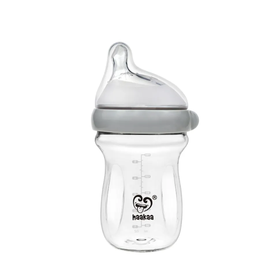 Glass Baby Bottle VARIOUS COLOURS