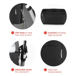 Grab & Go Ultra Stroller Organiser - Black