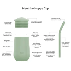 Happy Cup + Straw System - Sage